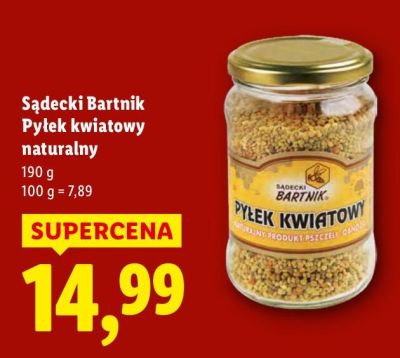 Pyłek kwiatowy naturalny Sądecki Bartnik promocja w Lidl