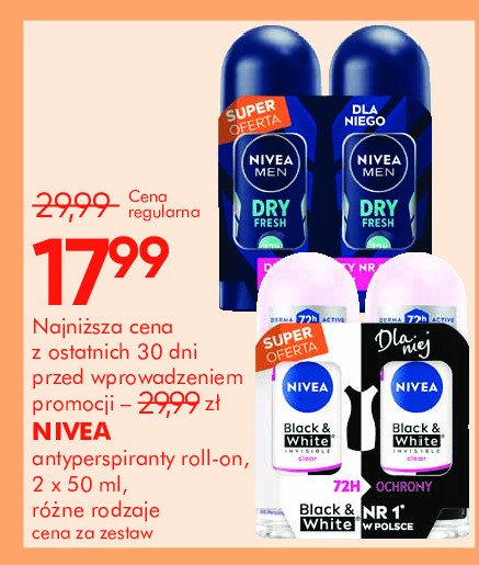 Antyperspirant NIVEA MEN DRY FRESH promocja