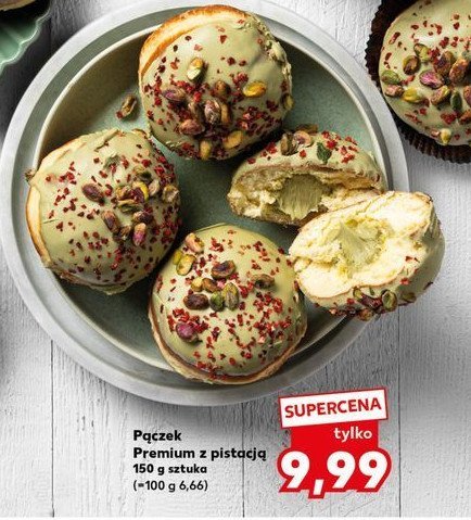 Pączek premium z pistacją promocja