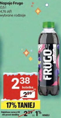 Napoje Frugo 0,5l wybrane rodzaje promocja w Delikatesy Centrum