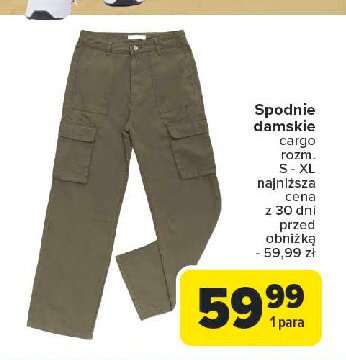 Spodnie damskie cargo s-xl promocja w Carrefour