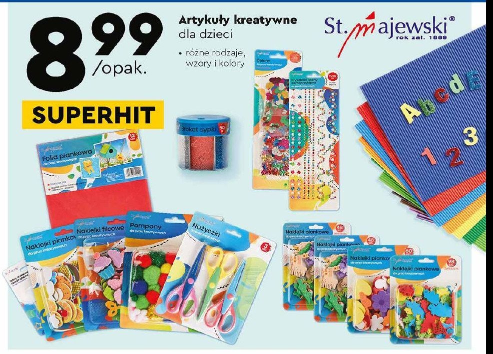Naklejki filcowe St. majewski promocja