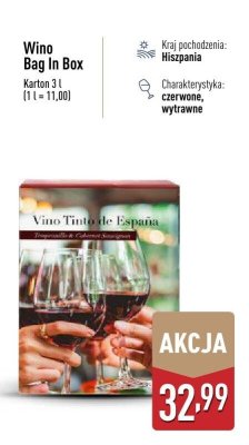 Wino Bag In Box Karton promocja w Aldi