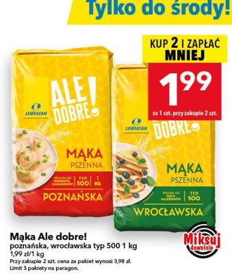 Mąka Ale dobre! poznańska, wrocławska typ 500 1 kg Lewiatan promocja w LEWIATAN