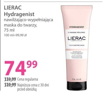 Maska nawilżająco-wypełniająca Hydragenist promocja w Hebe