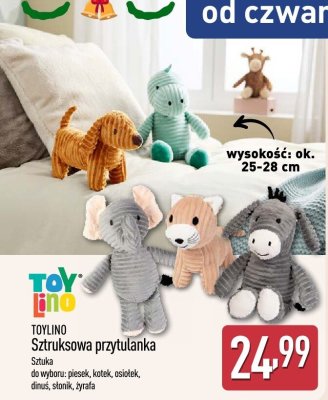 Sztruksowa przytulanka TOYLINO promocja w Aldi