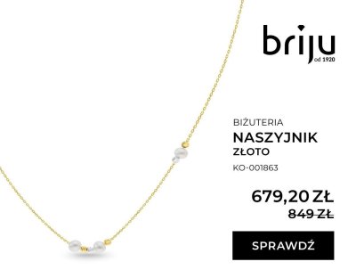Naszyjnik złoto promocja w Briju
