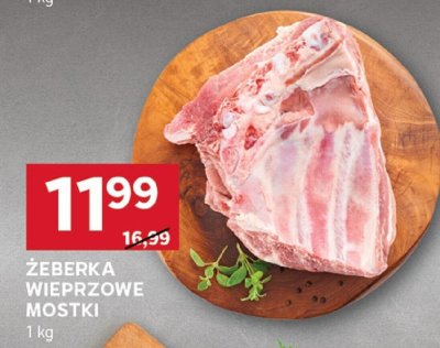 Żeberka wieprzowe mostki promocja w Stokrotka