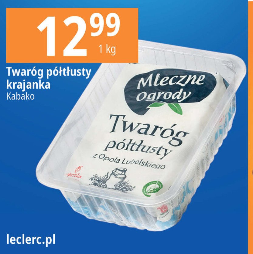 Twaróg półtłusty z opola lubelskiego Mleczne zagrody promocja