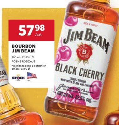 Bourbon Jim Beam różne rodzaje promocja w Stokrotka