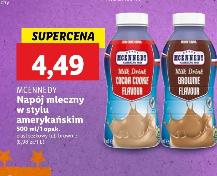 Napój mleczny brownie Mcennedy promocja