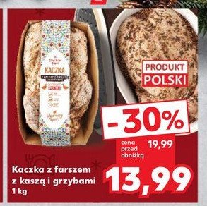 Kaczka faszerowana kaszą i grzybami K-classic stąd takie dobre! promocja w Kaufland