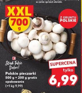 Pieczarki polska K-classic stąd takie dobre! promocja w Kaufland