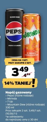 Napój gazowany Mirinda  (różne rodzaje) promocja w Netto