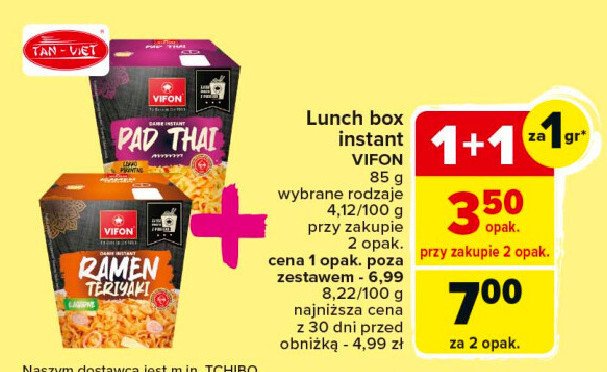 Danie ramen teriyaki Vifon promocja