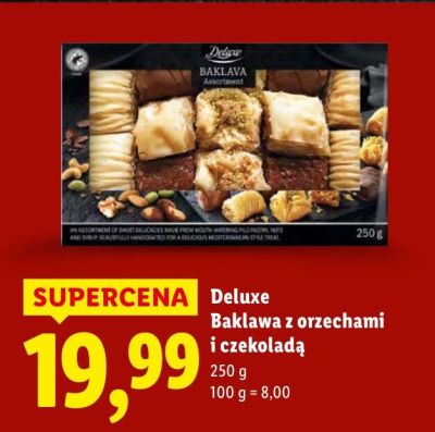 Baklawa Deluxe Baklawa z orzechami i czekoladą promocja w Lidl