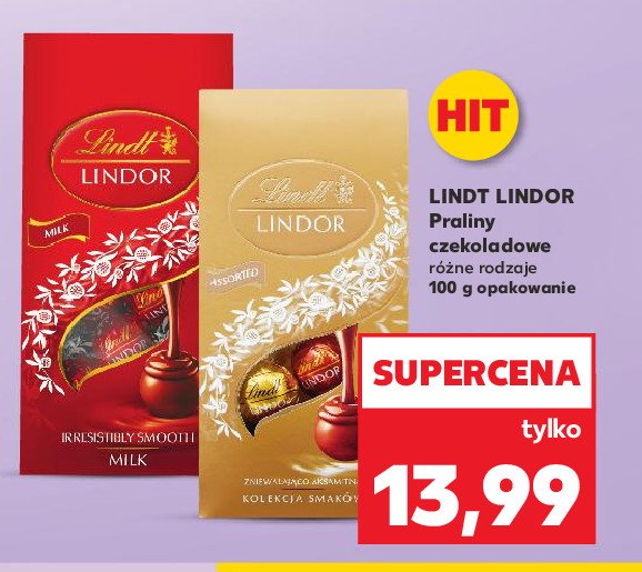 Bombonierka assorted bag Lindt lindor promocja
