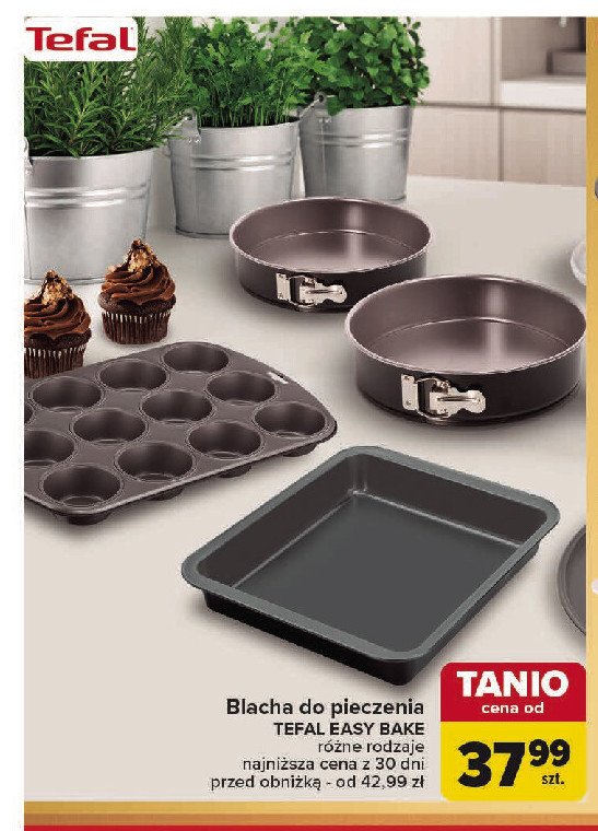 Tortownica easybake 28 cm Tefal promocja w Carrefour