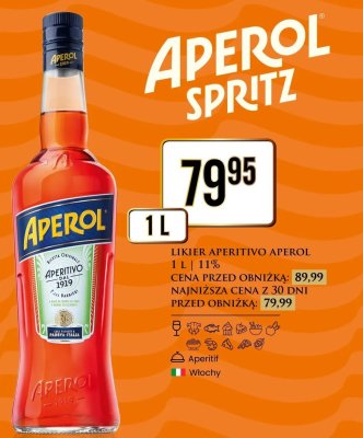 Likier aperitivo Aperol Spritz promocja w Dino