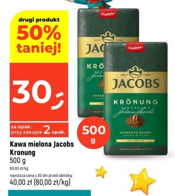 Kawa mielona Jacobs Kronung promocja w Dealz