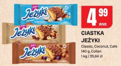 Ciastka Jeżyki Classic, Coconut, Cafe promocja w Chorten