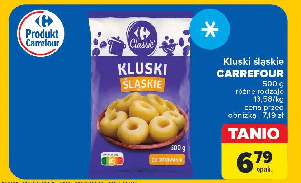 Kluski śląskie Carrefour promocja