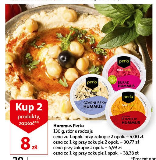 Hummus z czarnuszką Perla promocja
