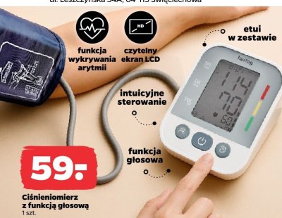 Ciśnieniomierz z funkcją głosową promocja w Netto