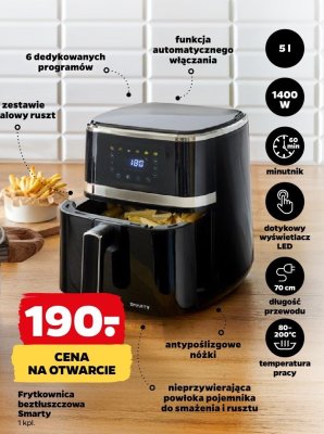 Frytkownica beztłuszczowa Smarty promocja w Netto