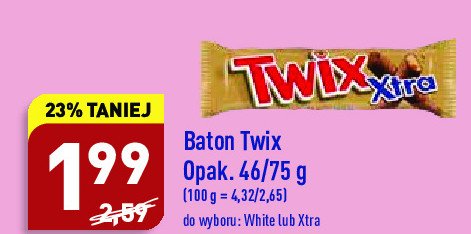 Baton Twix white 'xtra promocja