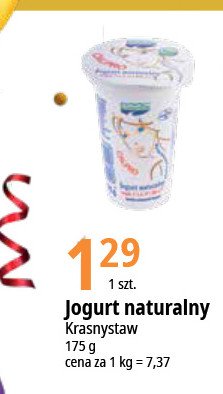 Jogurt naturalny z wapniem Krasnystaw promocja