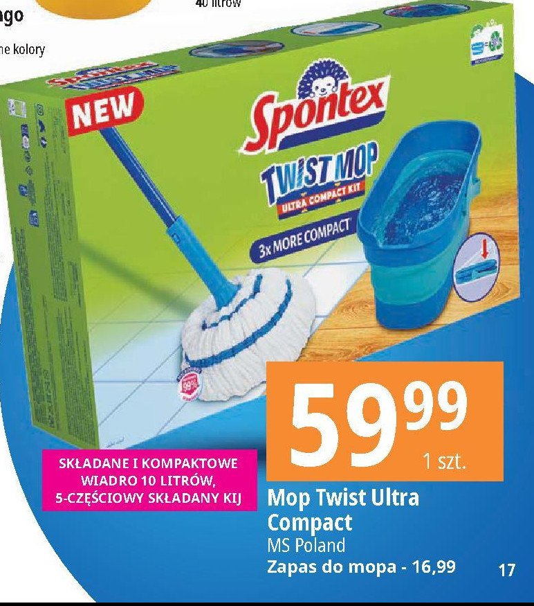 Zapas do mopa twist Spontex promocja