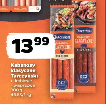 Kabanosy wieprzowe Tarczy艅ski kabanos klasyczny promocja