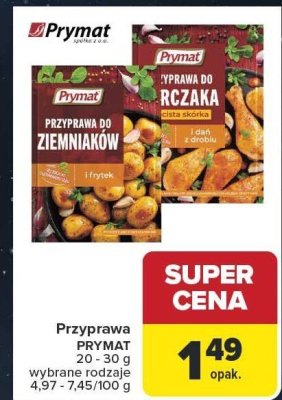 Przyprawa PRYMAT 20 - 30 g wybrane rodzaje promocja w Carrefour