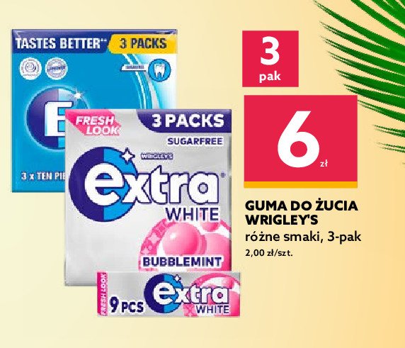 Gumy do żucia WRIGLEY'S EXTRA SPEARMINT WRIGLEY'S EXTRA SPEARMINT promocja