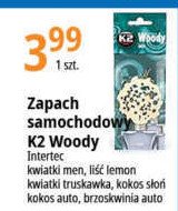 Odświeżacz samochodowy kokos auto K2 WOODY promocja