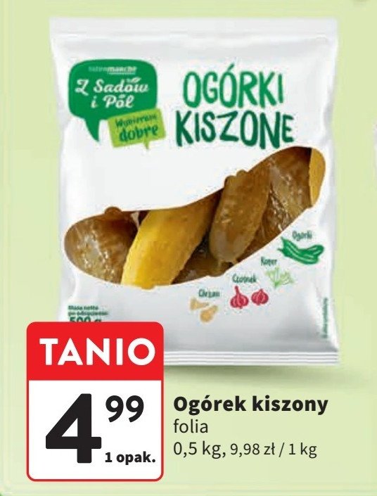 Ogórki kiszone Z sadów i pól promocja