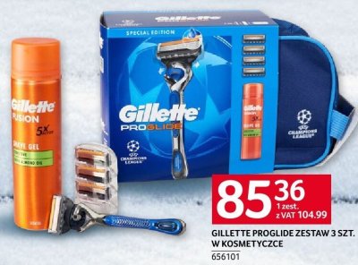 Gillette Proglide zestaw 3 szt. w kosmetyczce promocja w Selgros