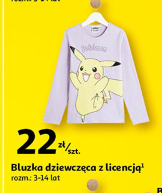 Bluza dziewcz臋ca pokemon 3-14 lat Auchan inextenso promocja