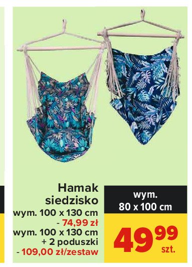Hamak siedzisko 80 x 100 cm promocja
