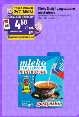Mleko zagęszczone niesłodzone  promocja w POLOmarket