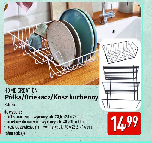 Półka narożna Home creation promocja w Aldi