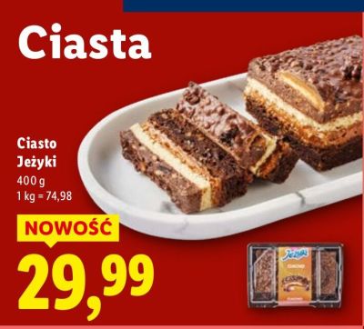 Ciasto Jeżyki promocja w Lidl