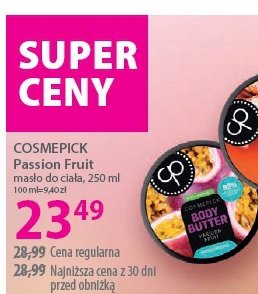 Masło do ciała passion fruit Cosmepick promocja w Hebe