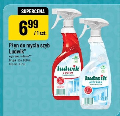 Płyn do mycia szyb Ludwik promocja w POLOmarket