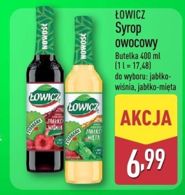 Syrop Łowicz owocowy 400ml promocja w Aldi