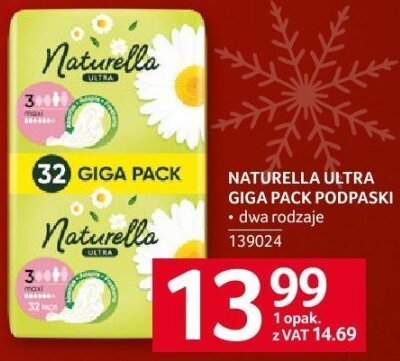 Podpaski Naturella Ultra Giga Pack promocja w Selgros