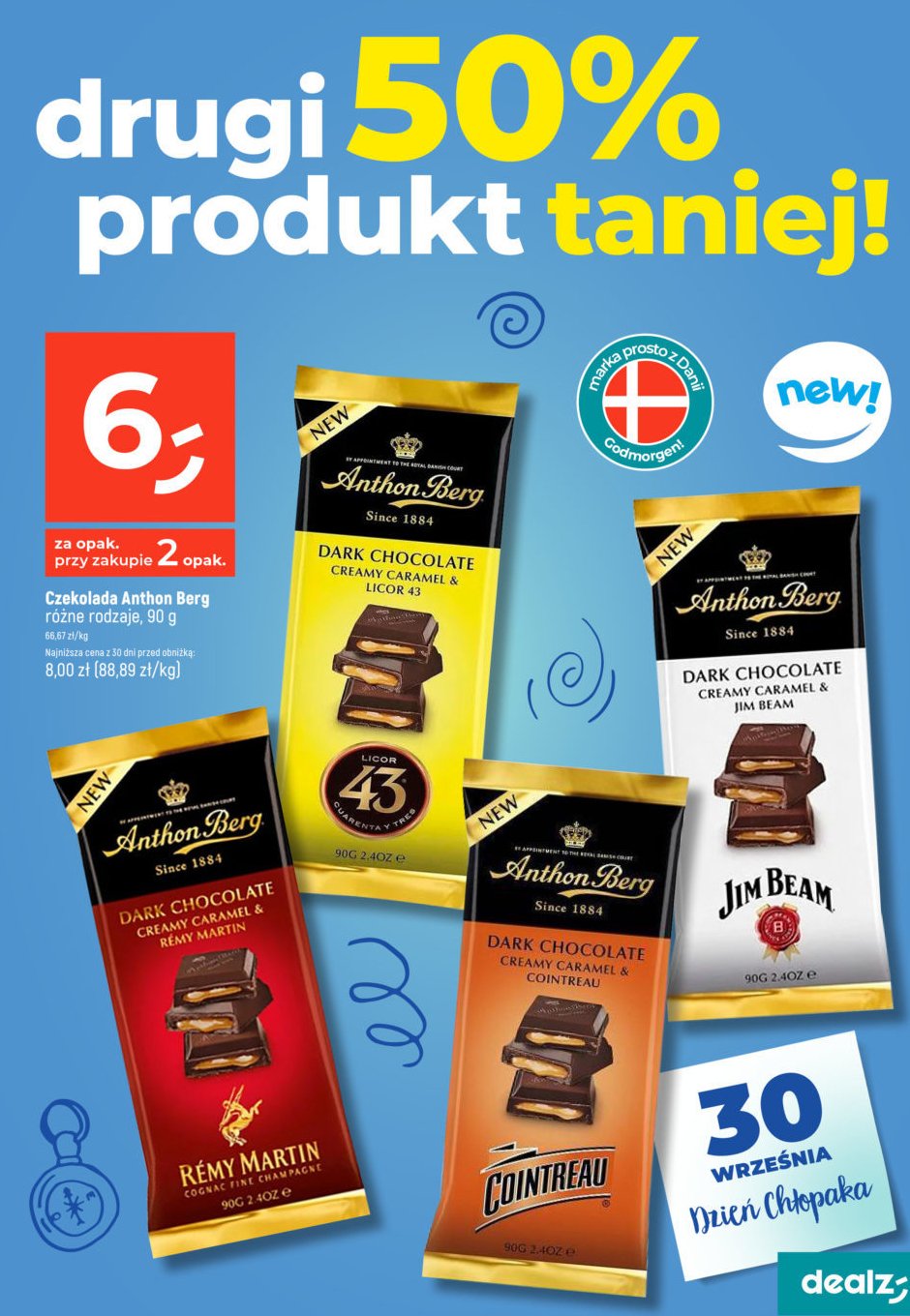 Czekolada gorzka karmel i likier Anthon berg promocja