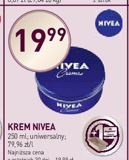 Krem do twarzy i ciała Nivea creme promocja