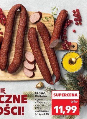 Kiełbasa z gęsiną z filetem z kaczki 270 g promocja w Kaufland